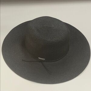 Coal Elegant Black Women’s Wide-Brim Hat NWT